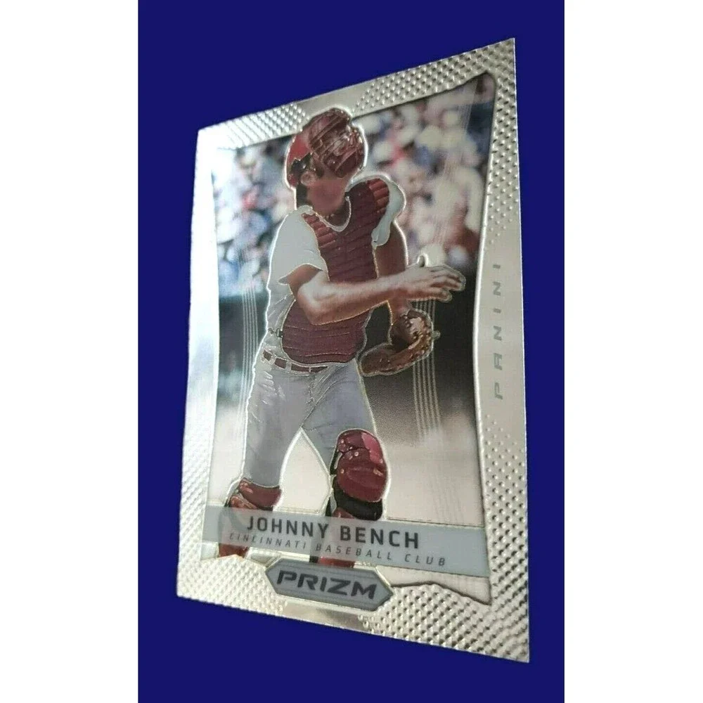 VTG 2012 Panini Prizm JOHNNY BENCH Silver NBA Basketball Card 141 CINCINNATI RED